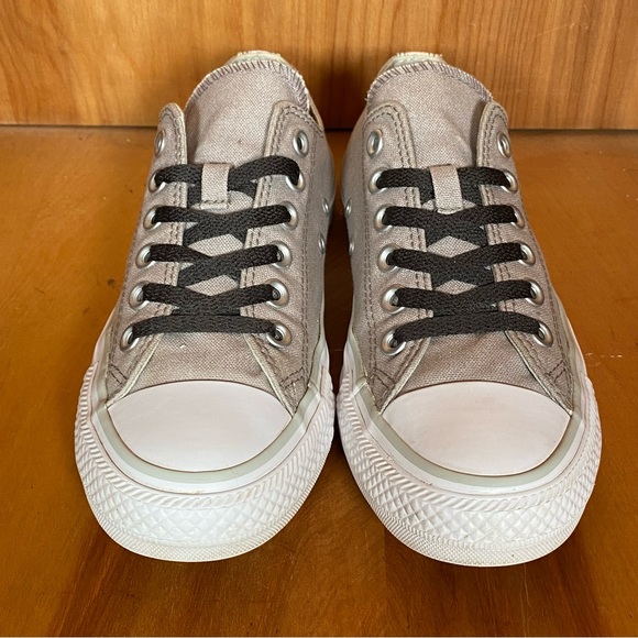 Womens 7 Converse All Star Low Sneakers Grey SEF1591 - Picture 2 of 8